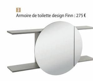 Armoire de toilette design Finn: 275 € 