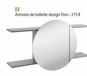 armoire de toilette design finn: 275 € 