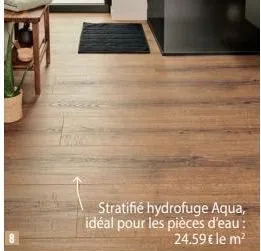 stratifié hydrofuge aqua, idéal pour les pièces d'eau: 24.59€ le m² 