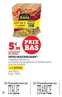 pâtes fraîches Rana