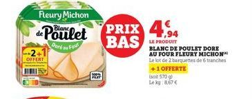 blanc de poulet Fleury Michon