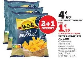 frites surgelées mccain