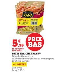 pâtes fraîches Rana