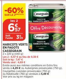 haricots verts Cassegrain