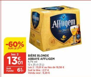 bière blonde Affligem