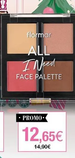 flormar  all  i need  face palette  promo  12,65€  14,90€ 