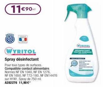 spray désinfectant TOUS