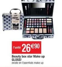 urban  l'unité 26€90  beauty box star make up gloss!  existe en essentials make up 