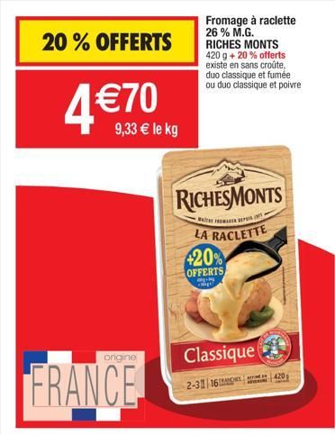 raclette RichesMonts