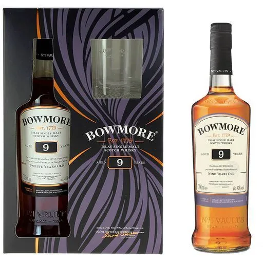coffret whisky bowmore 9 ans