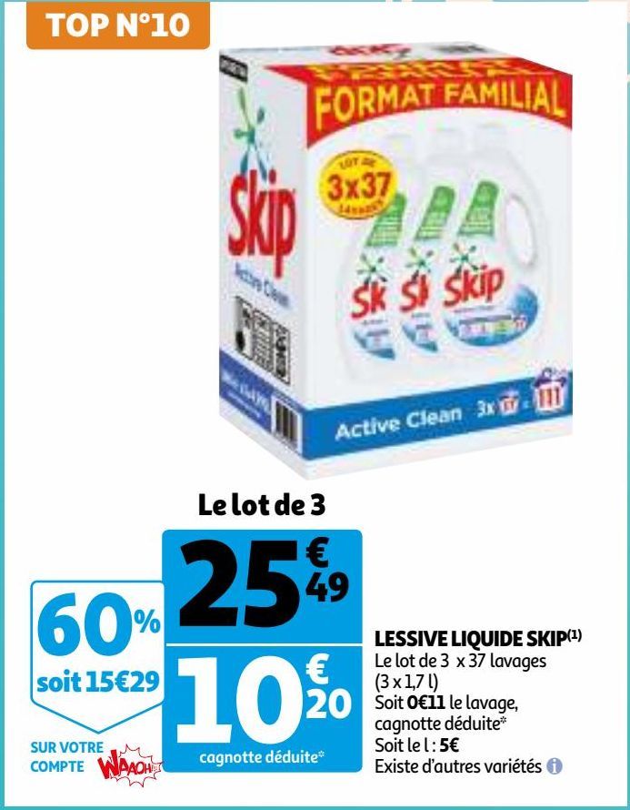 LESSIVE LIQUIDE SKIP