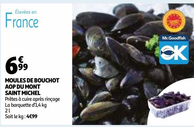 MOULES DE BOUCHOT AOP DU MONT SAINT MICHEL