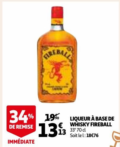 LIQUEUR À BASE DE WHISKY FIREBALL