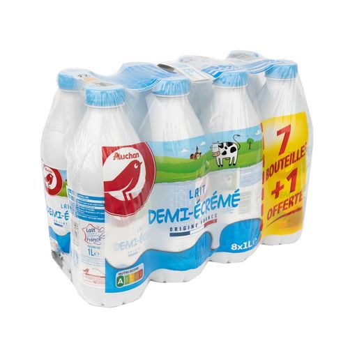 LAIT DEMI-ÉCRÉMÉ AUCHAN