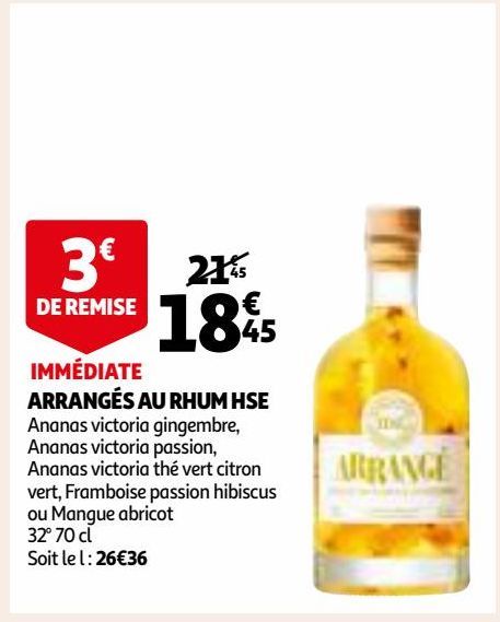 ARRANGÉS AU RHUM HSE