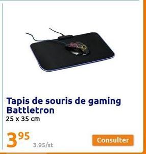 Tapis de souris de gaming Battletron 25 x 35 cm  Consulter 