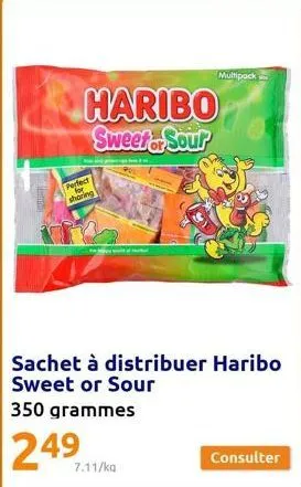 haribo sweefer sour  perfect sharing  7.11/kg  multipack  