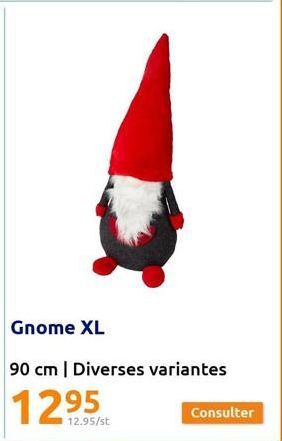 Gnome XL  90 cm | Diverses variantes  Consulter 