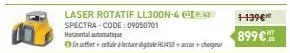 laser rotatif ll300n-4 pas spectra-code: 09050701 harizontal automatique  in coffret cellule lecture digitale hl450+ accus+ chargeur  1-139€* 899€™ 