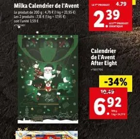 calendrier de l'avent milka