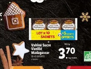 valine  say  madagascar madagascar madagascar  s  [van  s  vahiné sucre vanillé madagascar  10+5 offerts  lotx 10  sachets  vahing  +5sachets  offerts  112.59  37⁰  3kg-12,80€  ab  locatie 