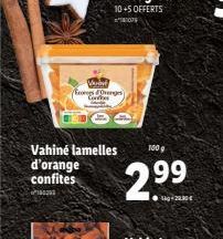 Boere Ecoregs verges  Confes  Vahiné lamelles d'orange confites  100203  100 g  2.9⁹9⁹ 