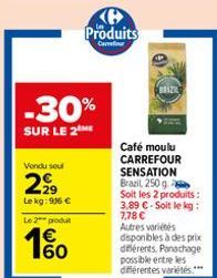 café moulu Carrefour