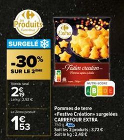 pommes de terre Carrefour