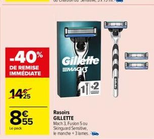 soldes Gillette