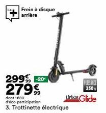 Frein à disque  arrière  PUISSANCE 350  Urban Glide 