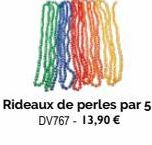 Rideaux de perles par 5 DV767 - 13,90 € 