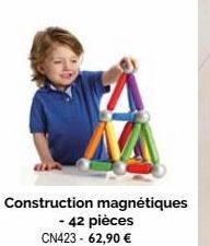 Construction magnétiques  - 42 pièces CN423 - 62,90 € 