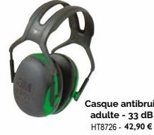 Casque antibruit adulte - 33 dB HT8726 - 42,90 €  