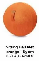 sitting ball filet orange - 65 cm  ht7104.0 - 69,00 € 