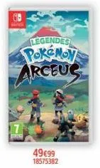 legendes pokémon  arceus  49€99 18575382 