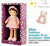 Koloo  24€99 Tendresse Amandine 25 cm Dès la Naissance-18850086 Poupée en tissu présentée en boite cadeau.  Cat de  