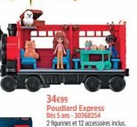 34€99 Poudlard Express Dès 5 ans-30368254  2 figurines et 12 accessoires inclus. 
