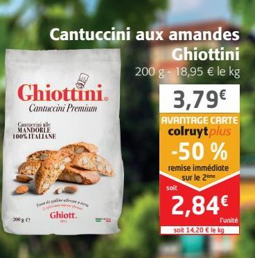 cantuccini aux amandes Ghiottini