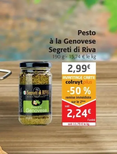 pesto à la genovese segreti di riva