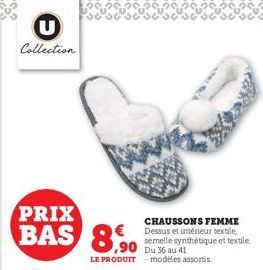 chaussons femme 