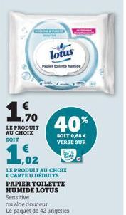 papier toilette Lotus