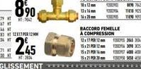 RACCORD FEMELLE A COMPRESSION 12x17 PR 12120 12112000  12000 05 