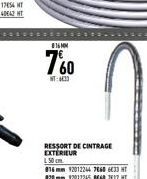 RESSORT DE CINTRAGE EXTERIEUR 150 cm  816 mm 92012244 7660 633 T 820 mm 12012245 868 717 HT  816MM 