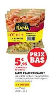 pâtes fraîches rana