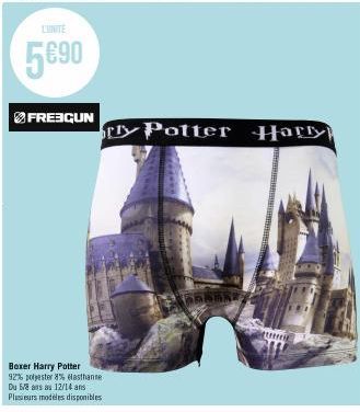 L'UNITÉ  5€90  FREBGUN  Boxer Harry Potter 92% polyester 8% elasthanne Du 5/8 ans au 12/14 ans Plusieurs modèles disponibles  ry Potter  Harry 