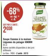 légumes du potager Knorr