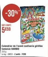 calendrier de l'avent haribo