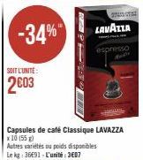 capsules de café lavazza