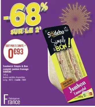 pain de mie sodebo