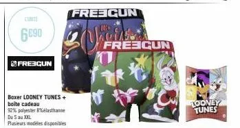 6090  frebgun  boxer looney tunes + boîte cadeau  92% polyester 8% elasthanne du s au xxl plusieurs modèles disponibles  frescun  frescun  t  looney tunes 